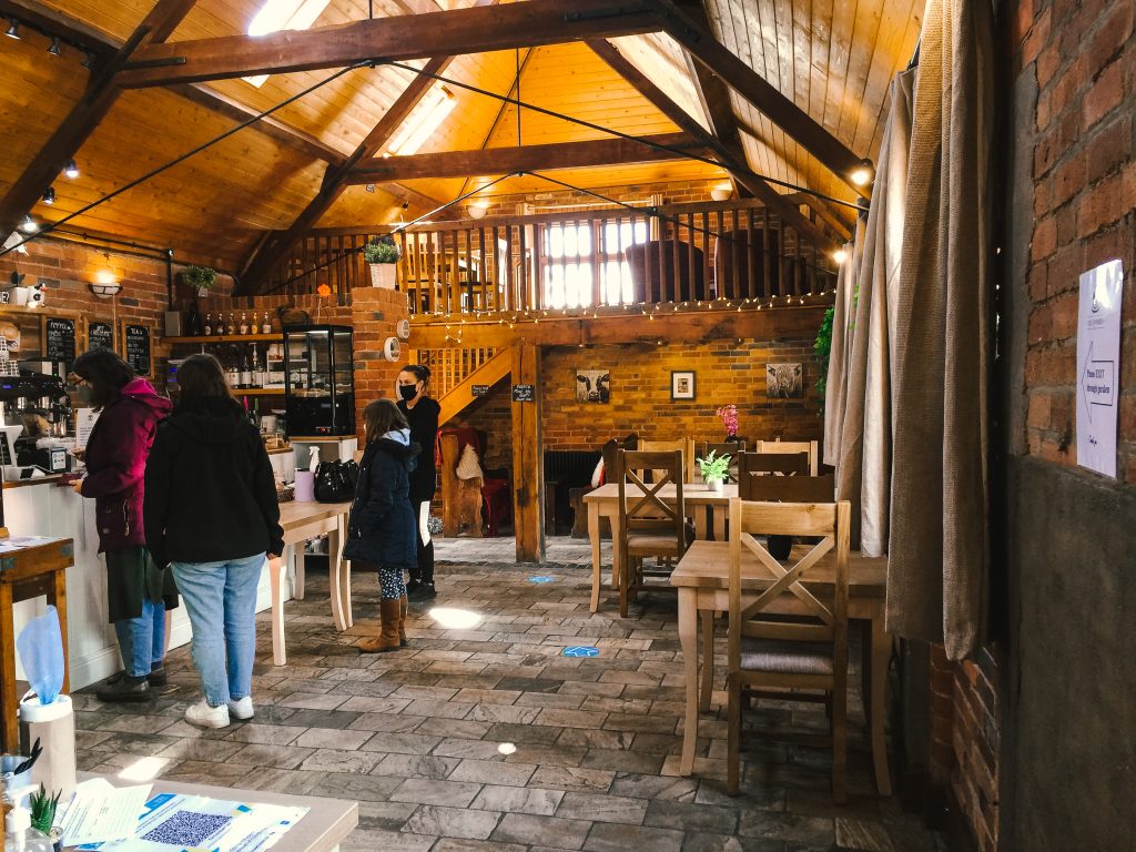 The Cowshed Café in Wootton Wawen, Warwickshire